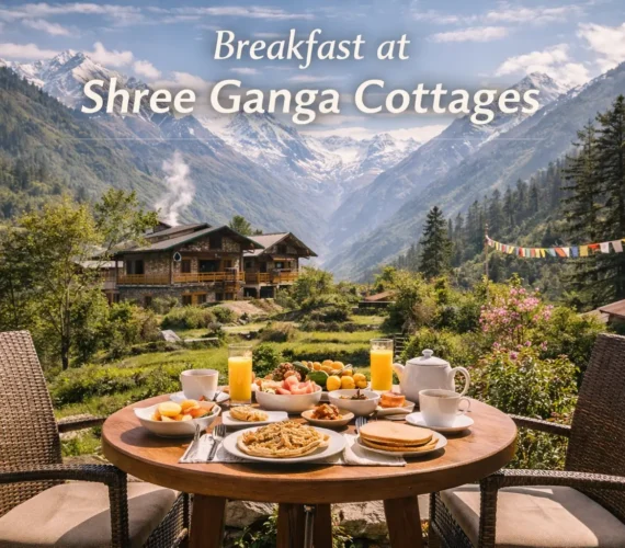 Breakfast at Shree Ganga Cottages