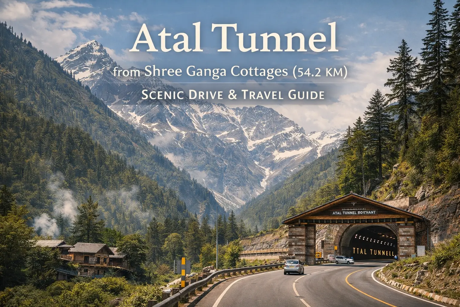 Atal Tunnel (54.2 KM from Shree Ganga Cottages)